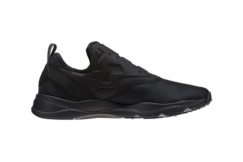 Reebok FuryLite Slip-On Contemporary Black White