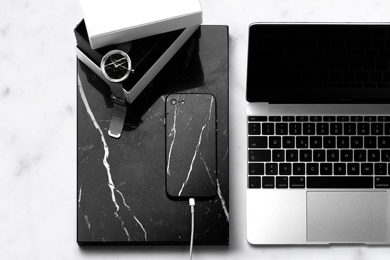 ROXXLYN quartzite slate marble stone iphone macbook case