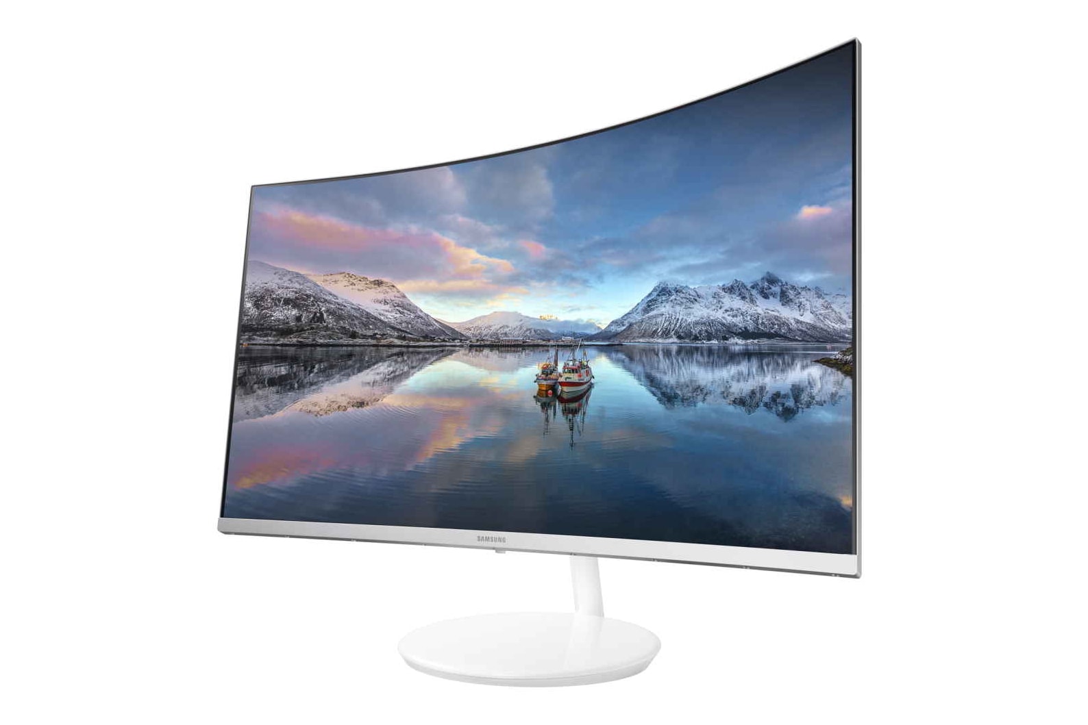 Samsung CH711 Quantum Dot Curved Monitor White