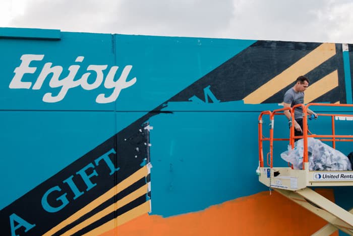 Shepard Fairey Fruits of Our Labor Mural