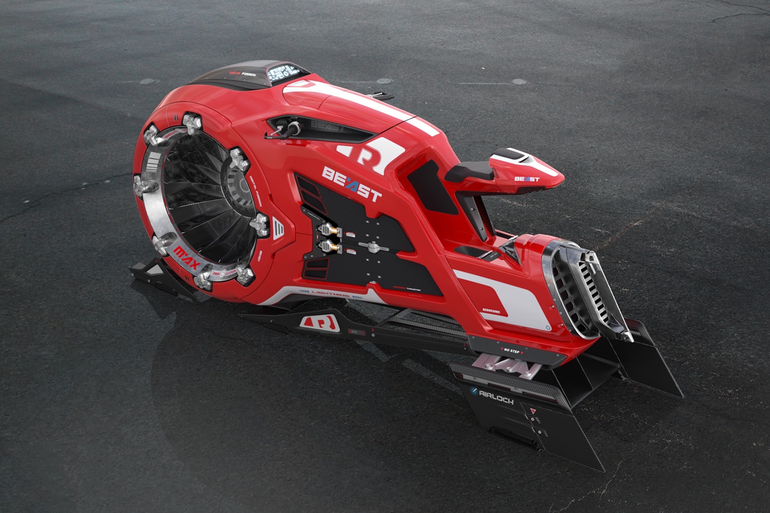 "The Beast" Hover Air Bike Concept Is the Future of Automotive Tron Motorcycle Hover Bike