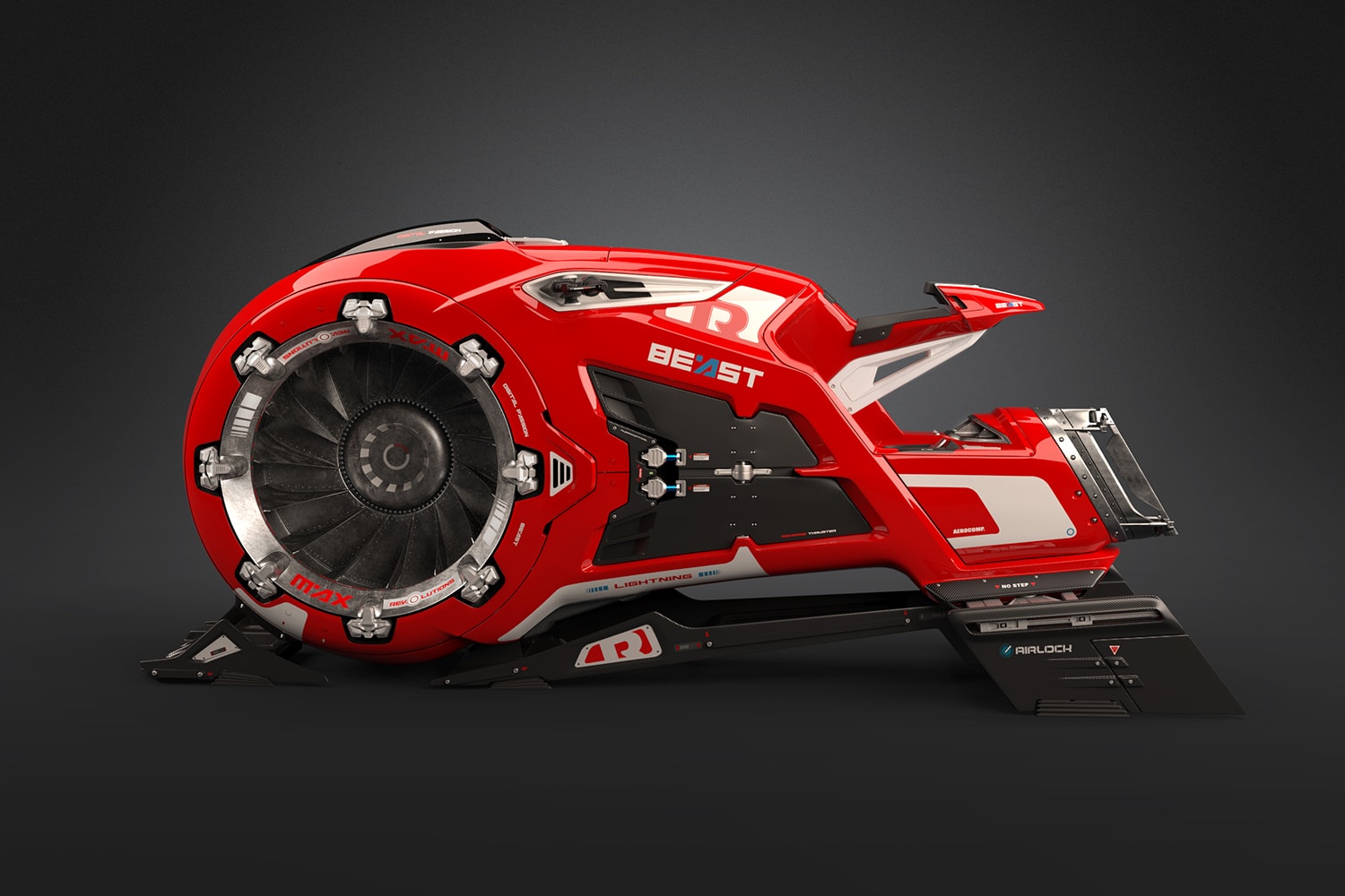 "The Beast" Hover Air Bike Concept Is the Future of Automotive Tron Motorcycle Hover Bike
