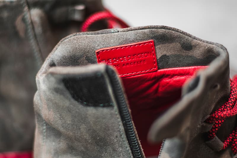 The Shoe Surgeon's Custom YEEZY BOOST 750 Will Cost You $2,200 USD Kanye West Camo Brown Suede Red BOOST Midsole
