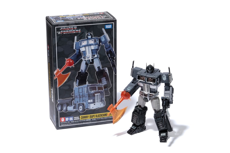 Transformers x BAPE Limited Edition MP CONVOY Black Camo Version A Bathing Ape Action Figures Models Toys