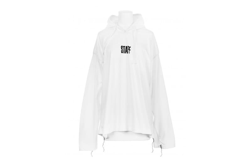 Vetements Staff 2017 Spring Summer Tee Hoodie