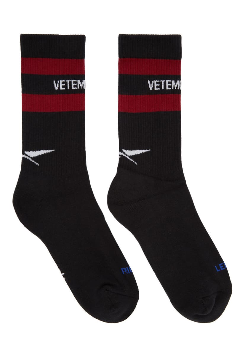 Vetements Reebok Release Sock Collection HYPEBEAST