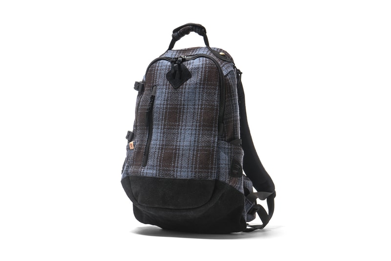 visvim Buffalo Check 20L Backpack Navy