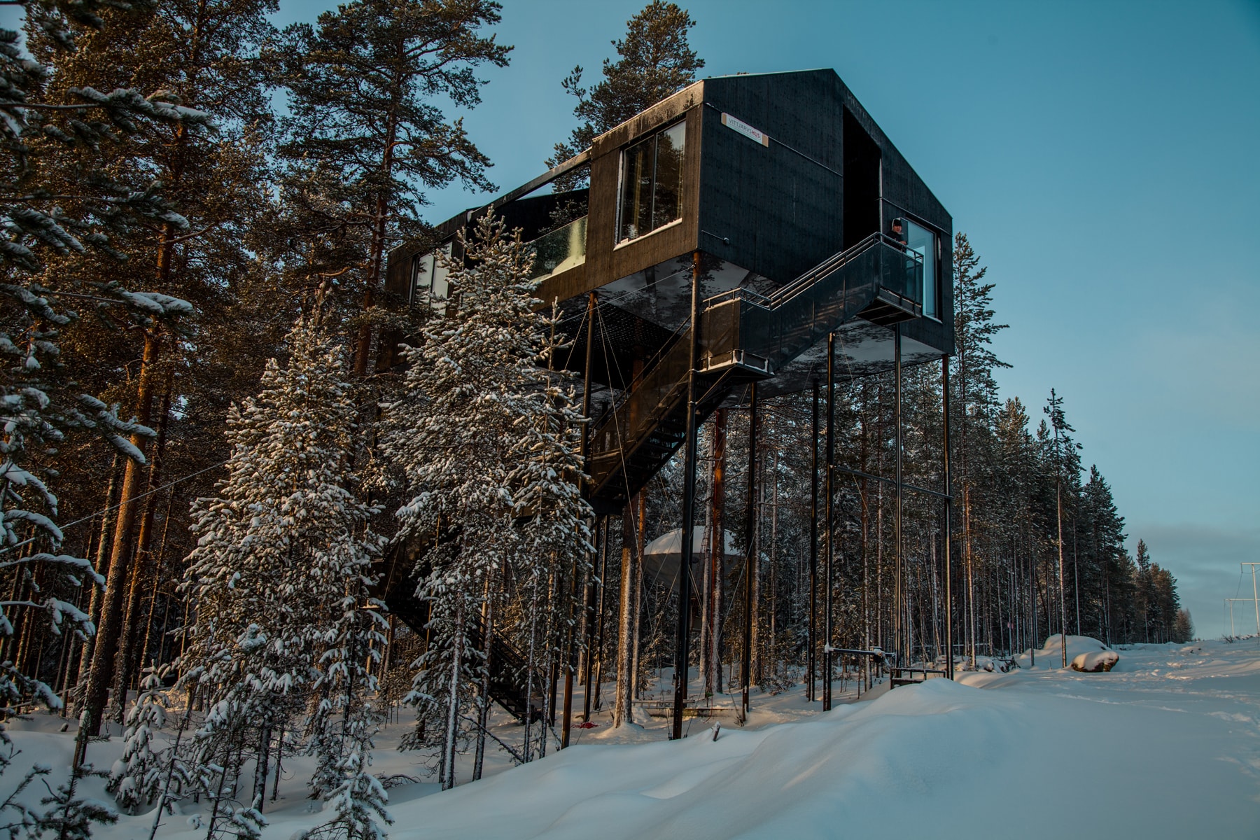 7th room treehouse tree house trees cabin cabins treehotel hotel Sweden Snøhetta snohetta seventh forest Harads