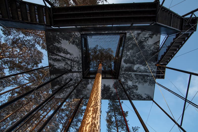 7th room treehouse tree house trees cabin cabins treehotel hotel Sweden Snøhetta snohetta seventh forest Harads