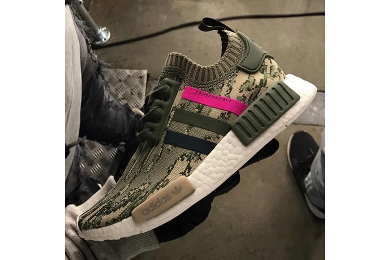 adidas Originals NMD Olive Camo Pink Snakeskin