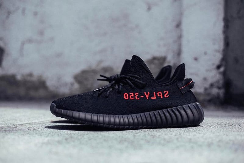 adidas yeezy black and red