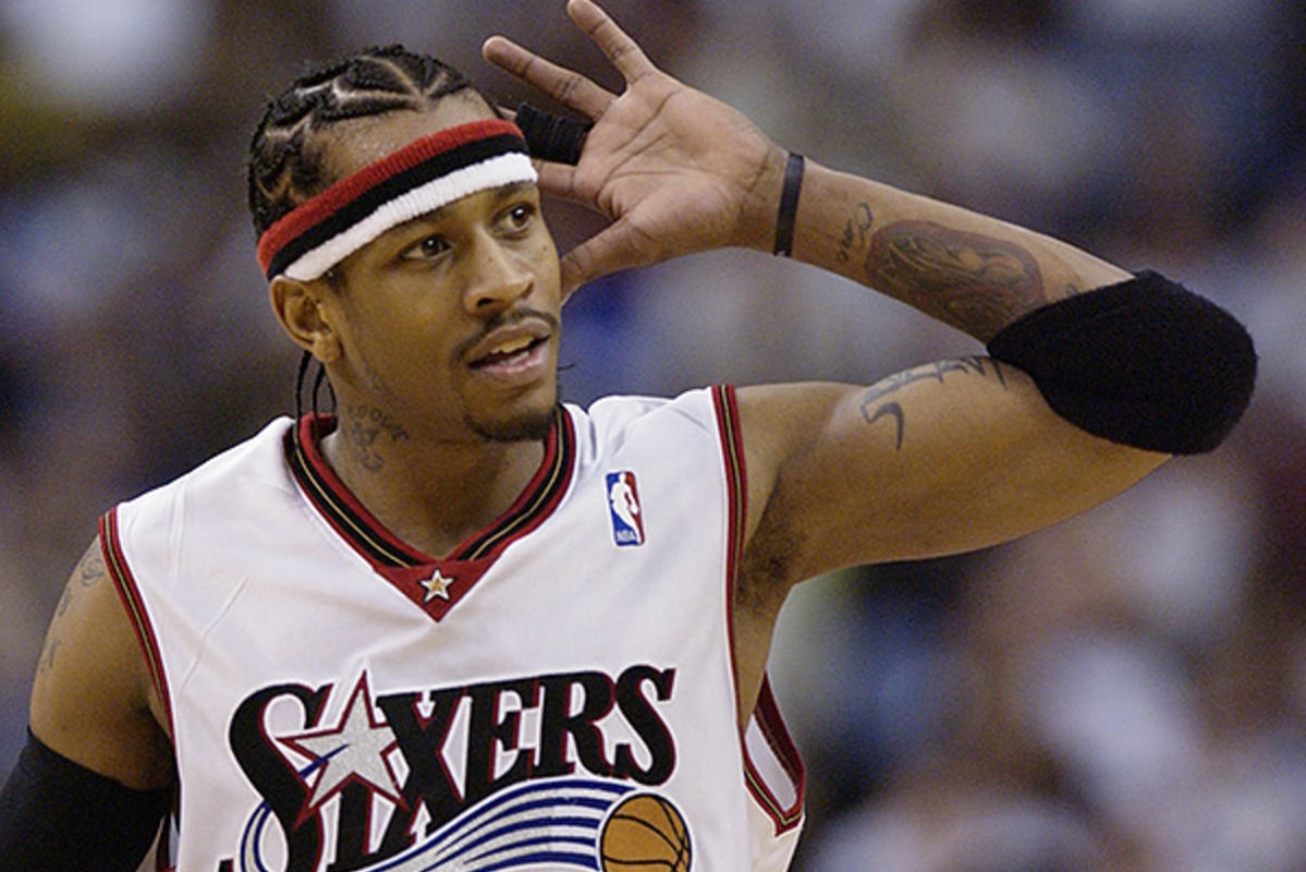 Allen Iverson to Join Ice Cube's BIG3 3-On-3 Pro Basketball League ice cube basketball celebrity nbae clippers los angeles headband jersey