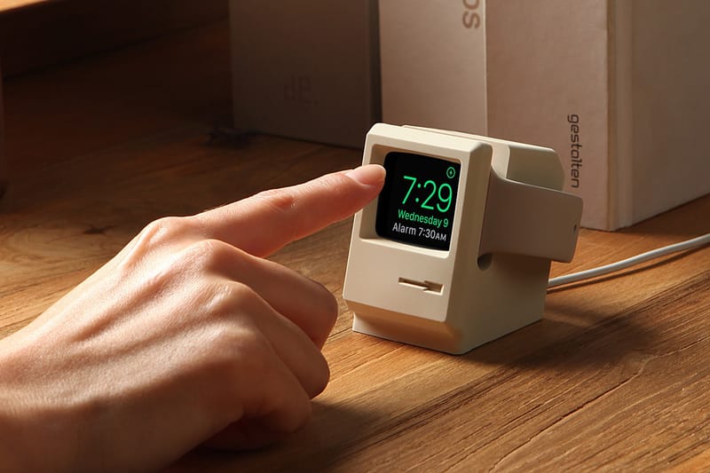 This Charging Stand Turns the Apple Watch Into a 1984 Macintosh