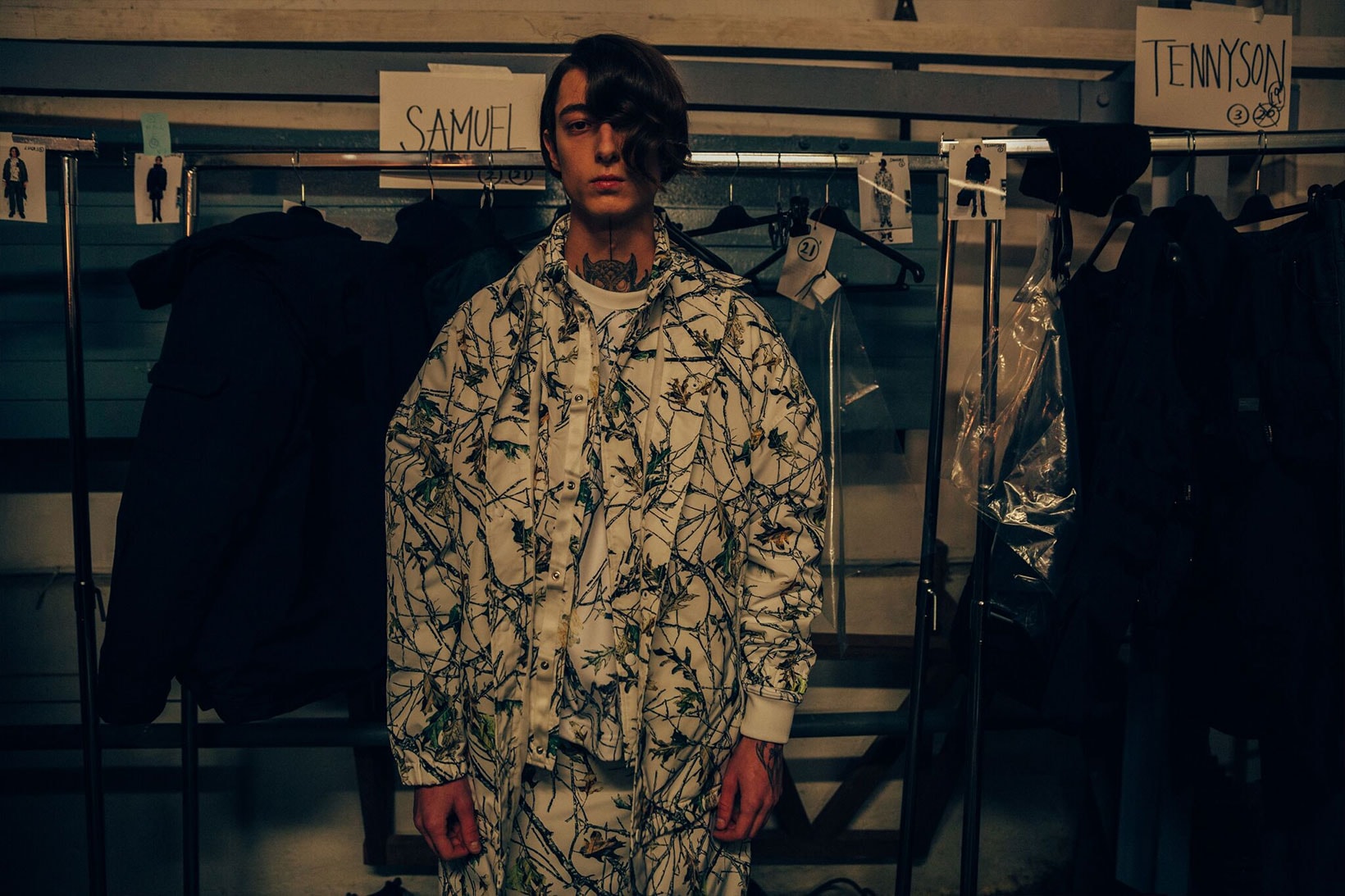Backstage at White Mountaineering's 2017 Fall/Winter Show