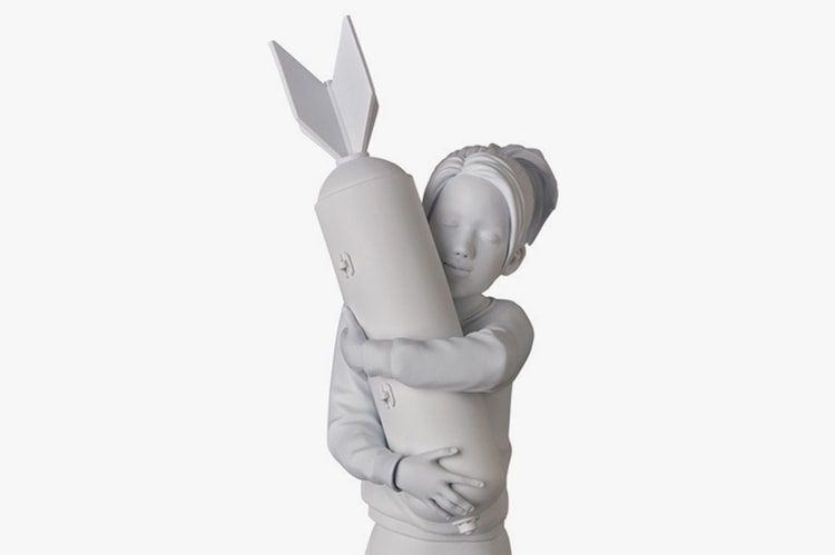 Banksy's 'Bomb Hugger Graffiti Print Is Transformed Into a Figurine