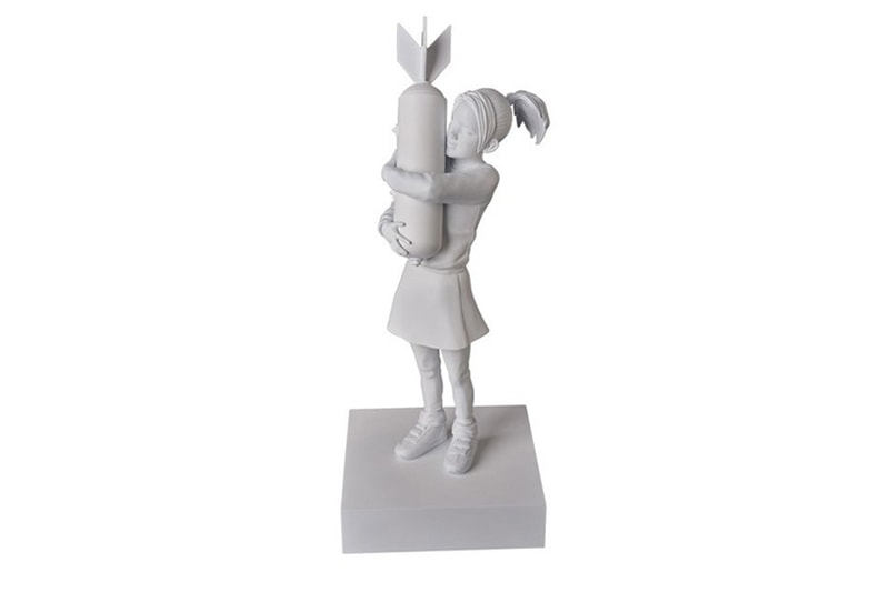 Banksy's "Bomb Hugger" Graffiti Print Transformed Into a Figurine