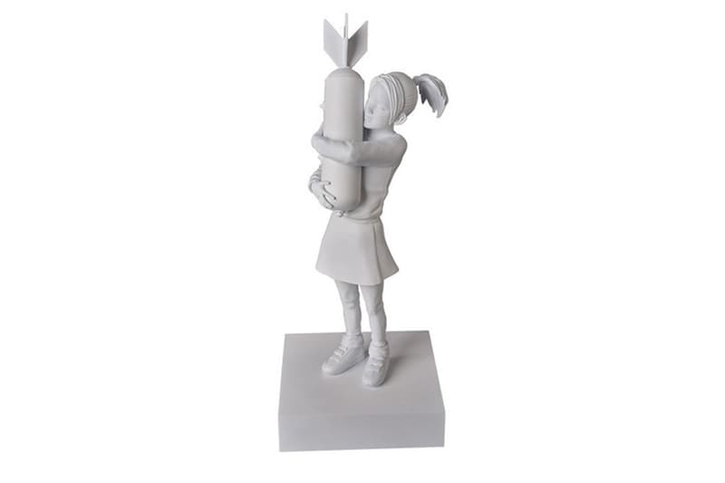Banksy's "Bomb Hugger" Graffiti Print Transformed Into a Figurine