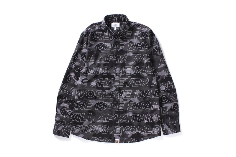 BAPE Combines Camo and Text for Latest Collection A Bathing Ape 2017 Spring Summer APE head