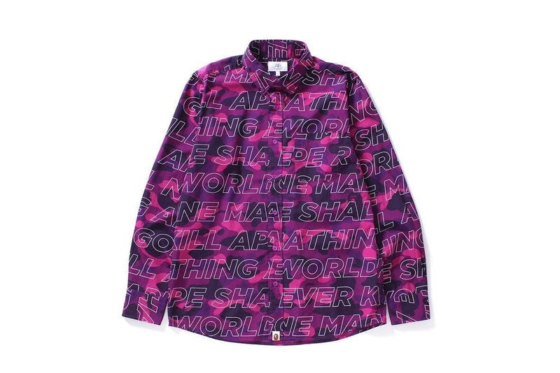 BAPE Combines Camo and Text for Latest Collection A Bathing Ape 2017 Spring Summer APE head