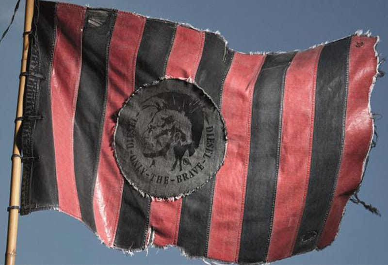Check out the Making of Diesel's AC Milan Flag