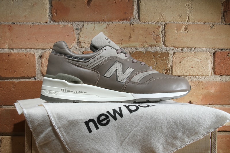 New Balance 997 Horween Leather Beige Grey