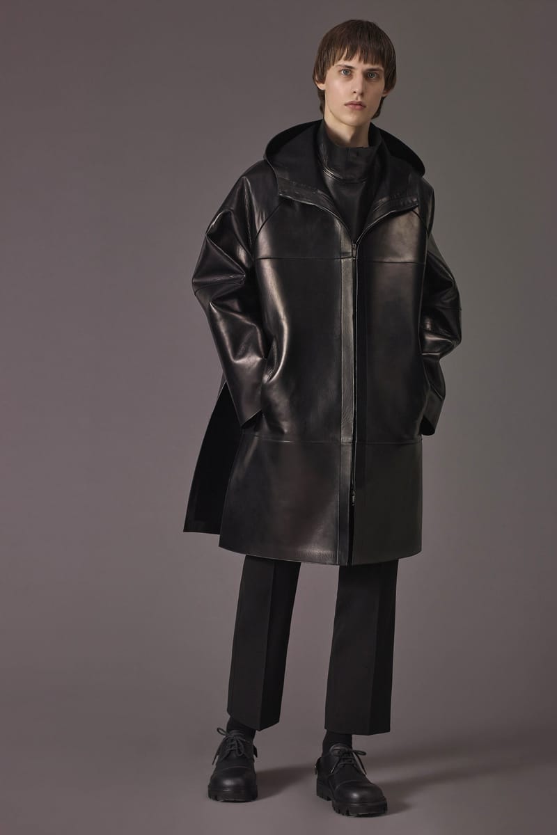 jil sander mens leather jacket