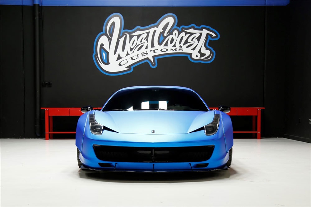 Justin Bieber Blue Ferrari 458 Italia