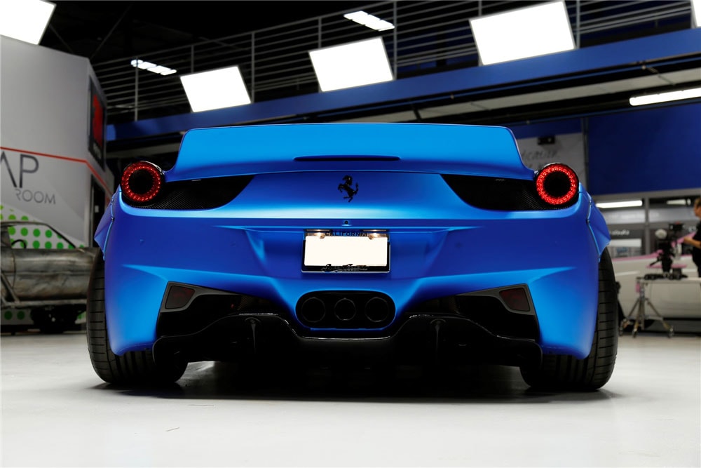 Justin Bieber Blue Ferrari 458 Italia