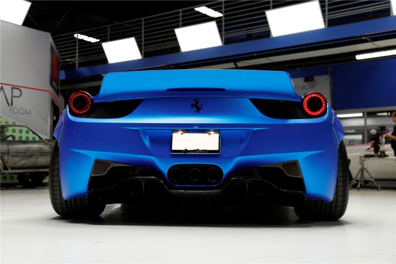 Justin Bieber Blue Ferrari 458 Italia