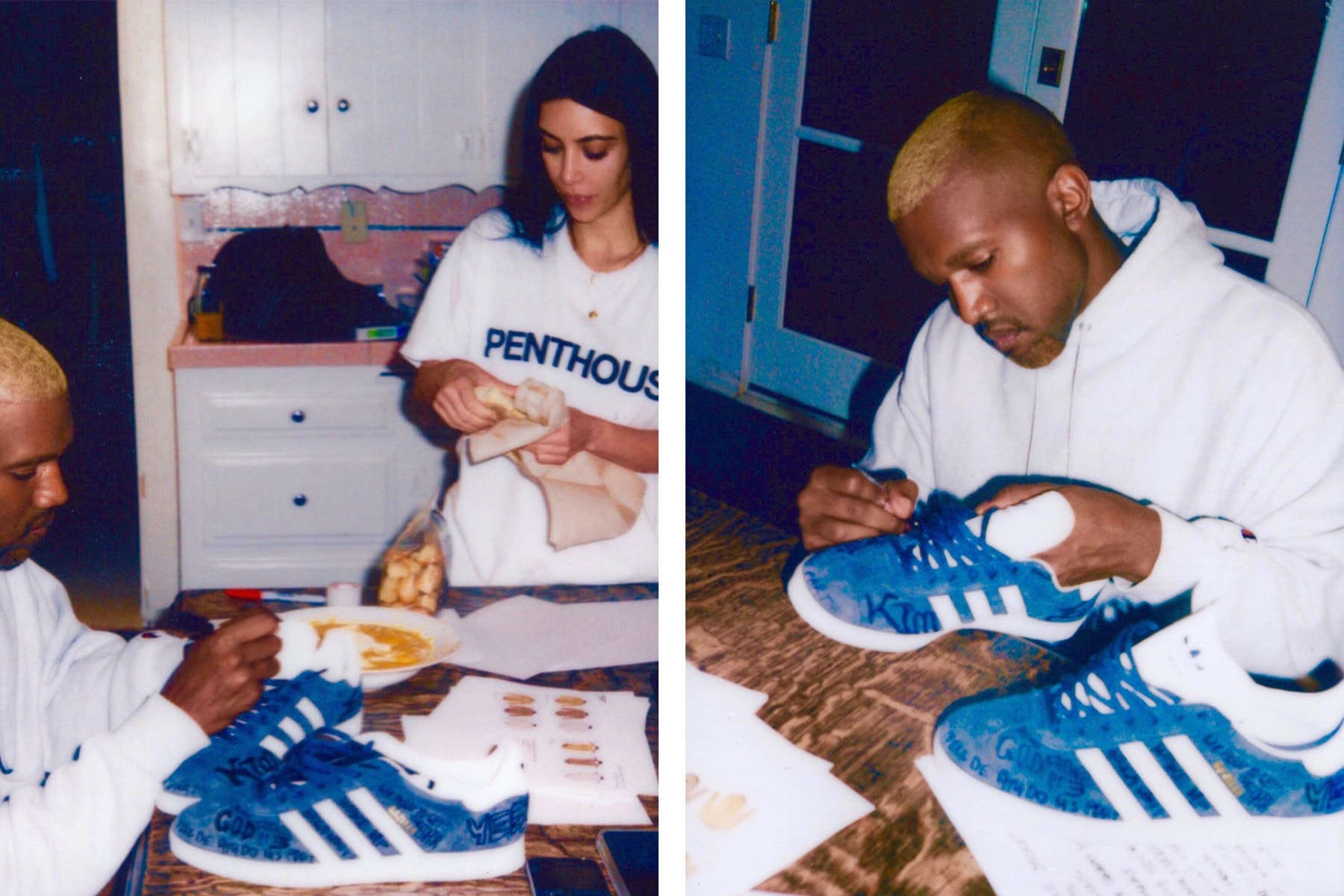 Kanye West Custom Kim adidas Gazelles