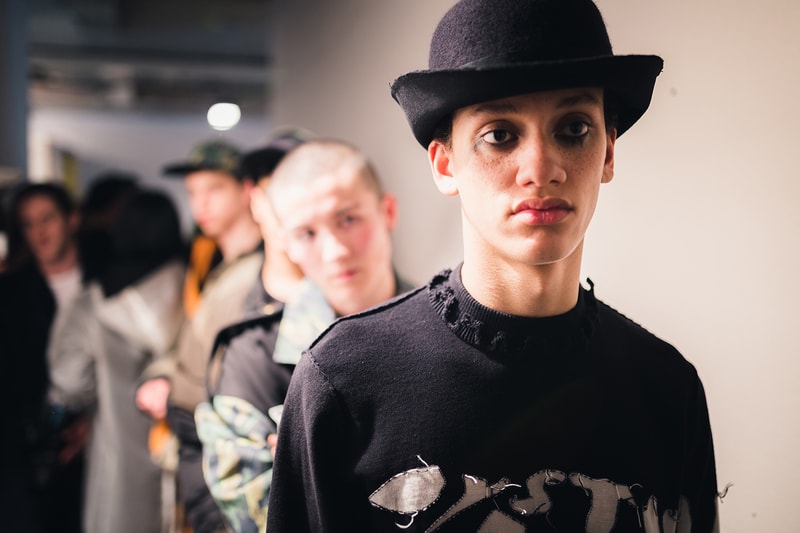 Liam Hodges Backstage LFWM 2017