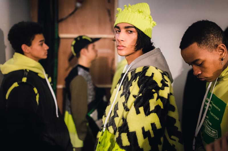 Liam Hodges Backstage LFWM 2017