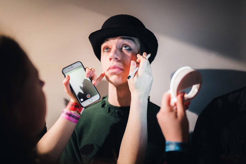 Liam Hodges Backstage LFWM 2017