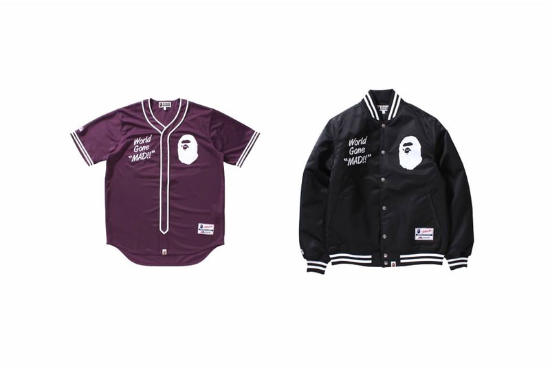 BAPE Majestic Baseball Jersey Varsity Jacket
