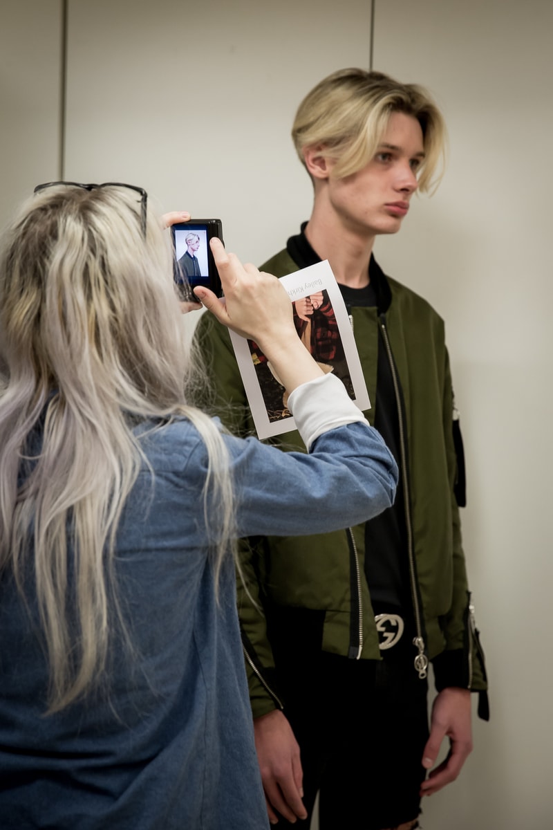 Model Casting Session For London Fashion Week: Mens Fall/Winter 2017