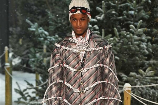 Thom Browne Goes Heavy on the Stripes for Moncler Gamme Bleu's 2017 Fall/Winter Collection