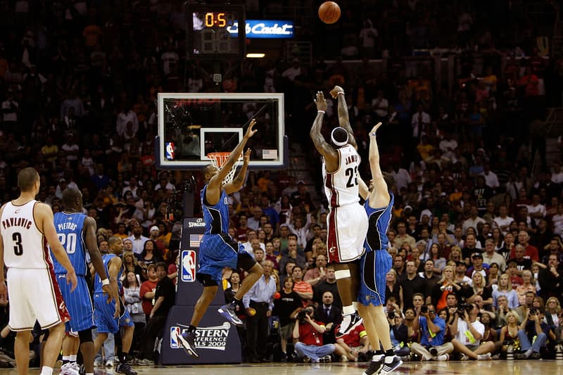 lebron james orlando magic buzzer beater 2009 playoffs shot 3 pointer