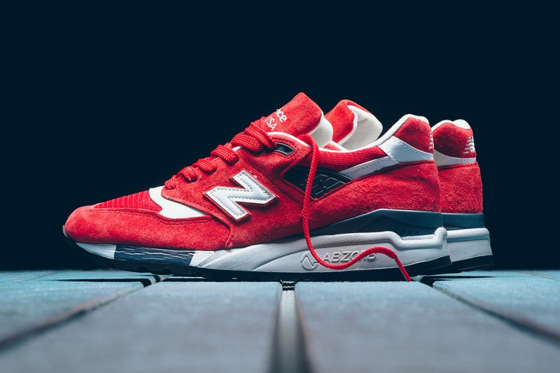 New Balance 998 Red and Blue Sneaker Politics