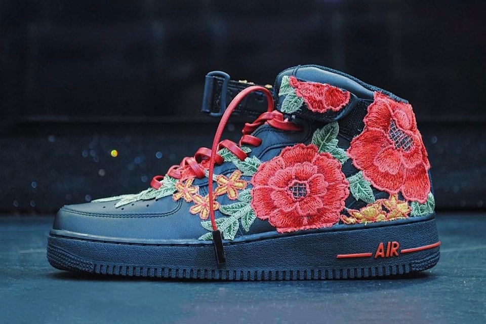 Nike Air Force 1 Flowerbomb by FRE Customs
