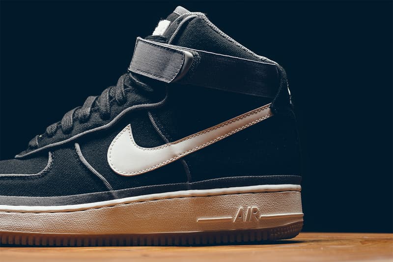 Nike Air Force 1 High Black Sail Team Orange Hypebeast