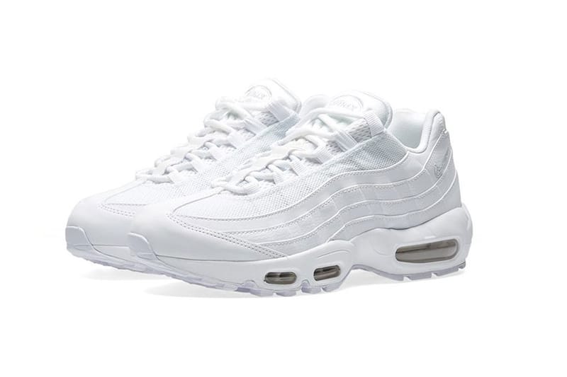 all white nike 95