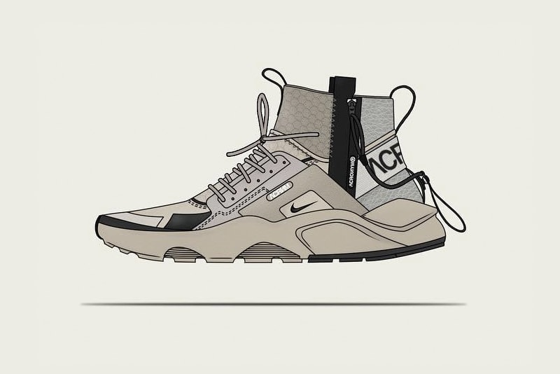 NikeLab ACRONYM Huarache Mid Concept Shoe
