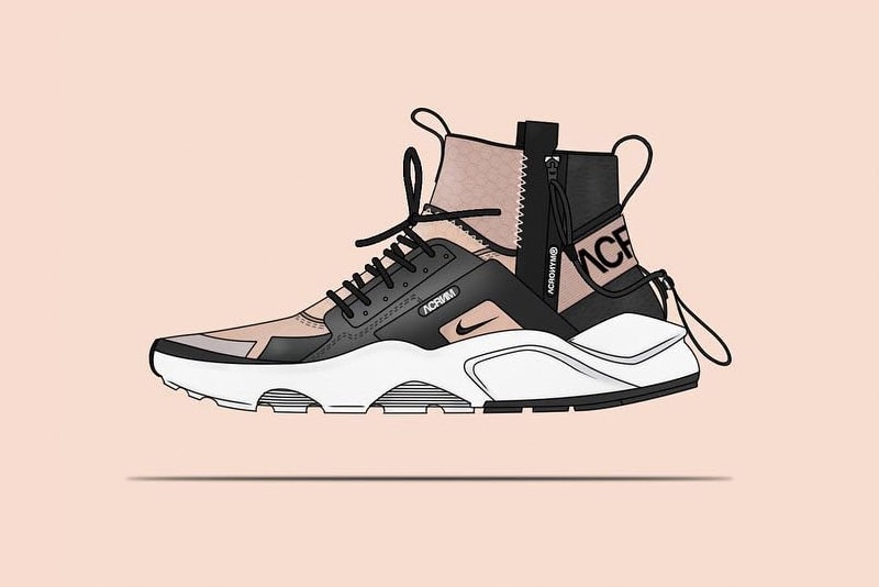 NikeLab ACRONYM Huarache Mid Concept Shoe