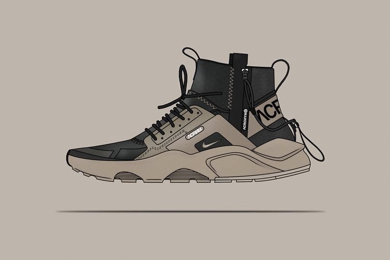 NikeLab ACRONYM Huarache Mid Concept Shoe