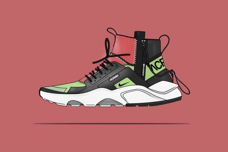 NikeLab ACRONYM Huarache Mid Concept Shoe