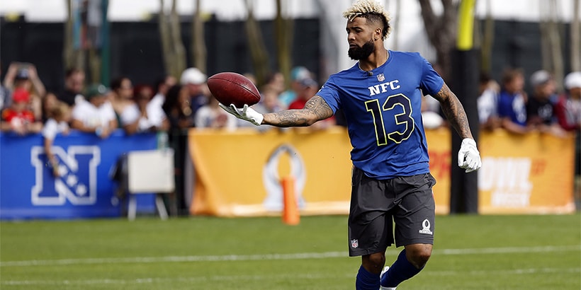 Odell Beckham Jr S Custom Supreme X Louis Vuitton X Nike Cleats For The Pro Bowl Hypebeast