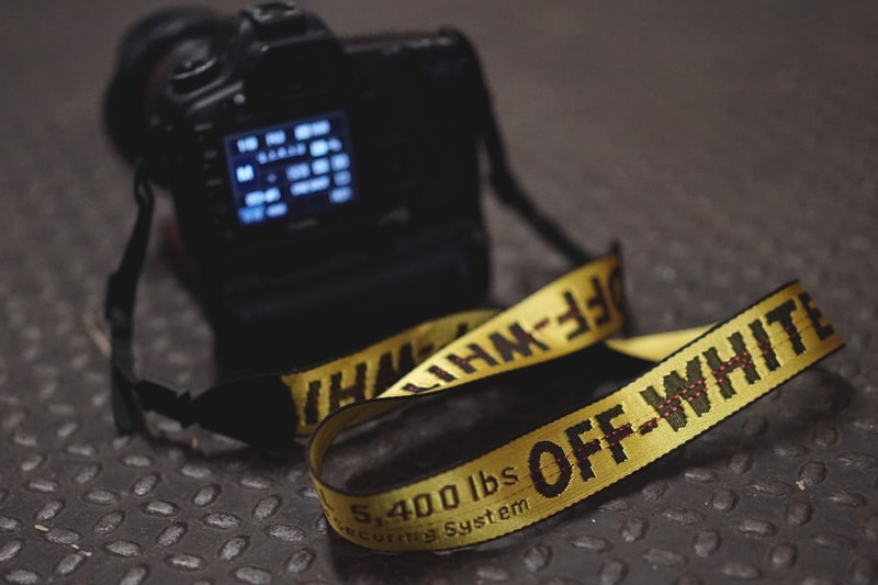 Custom OFF WHITE VIRGIL ABLOH Industrial Camera Strap