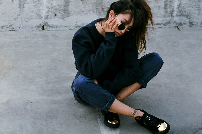 Alie Layus Adds West Coast Cool to PUMA's Suede Platform Gold