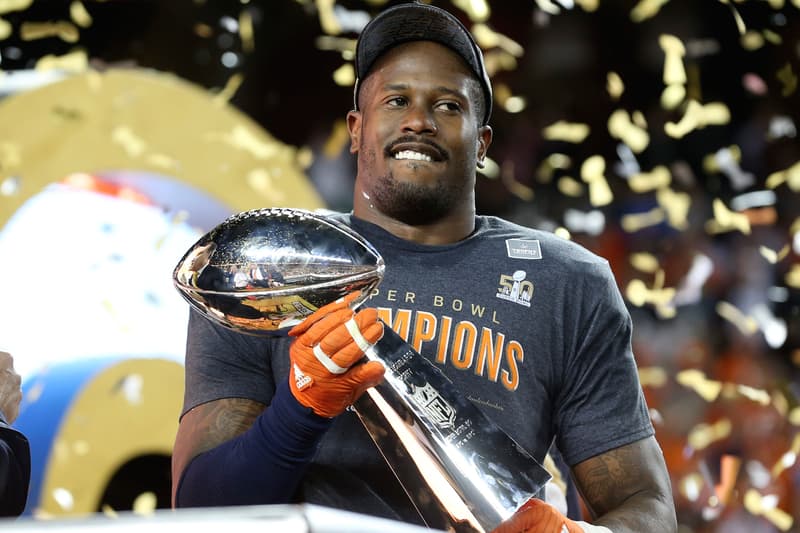 von miller super bowl 50 L trophy mvp denver broncos football nba