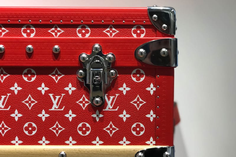 supreme x lv suitcase